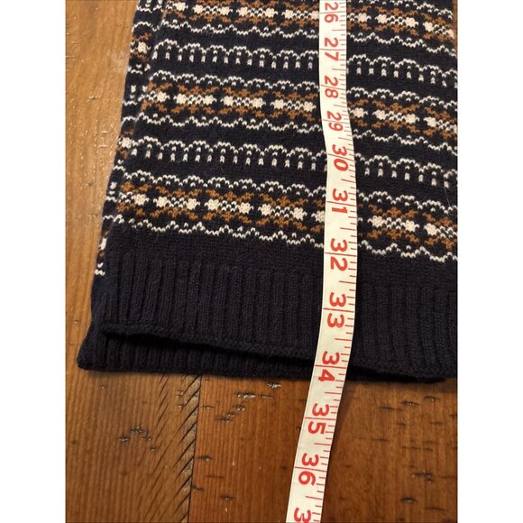 Jcrew 100% Wool Blue Striped Scarf - Picture 5 of 6